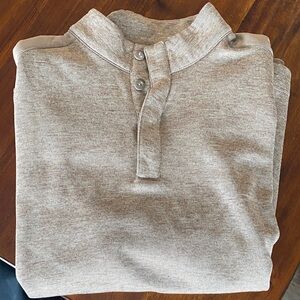 Greg Norman Collection Beige Knit Henley